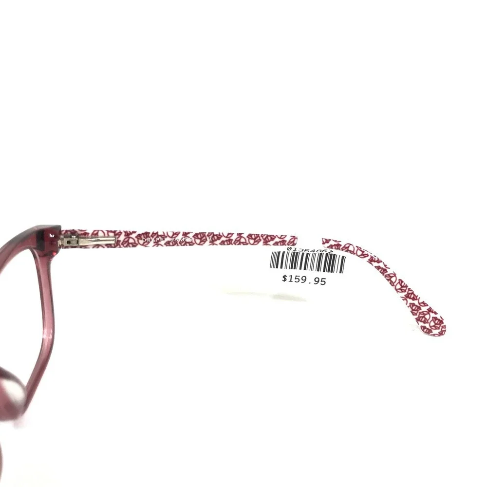 Draper James Eyeglasses Frames DJ1006 512 BERRY Red Purple White 46-16-130